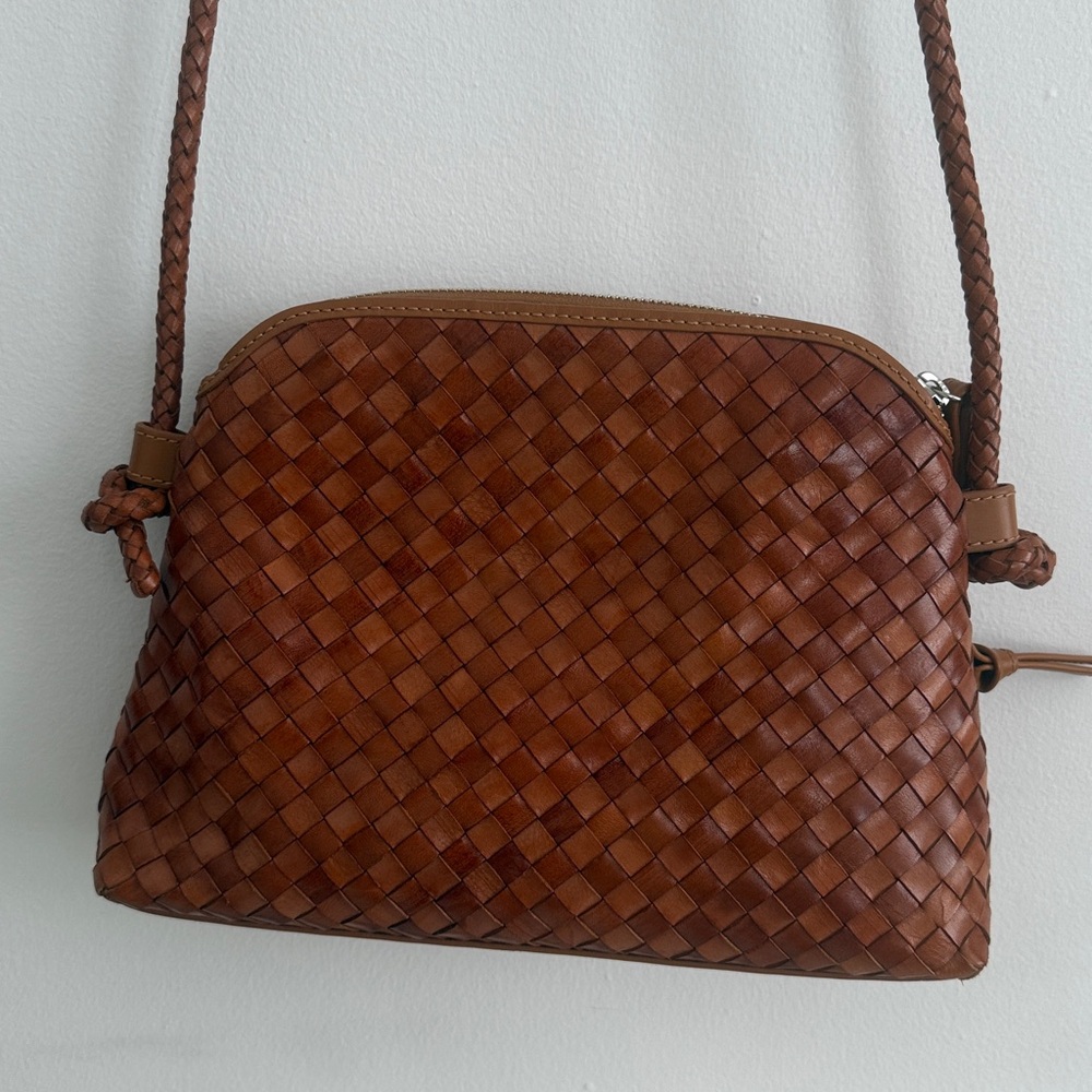 Loeffler Randall Leather Woven Crossbody Bag - Picture 4 of 6
